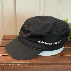 Faded Black Matchbox Cadet Military Cap